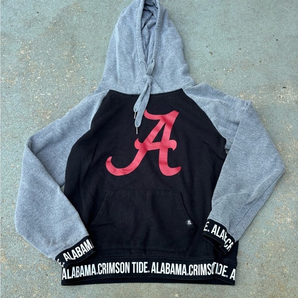 47 Tops - Alabama 47 Gray and Black Hoodie